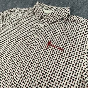 Straight Down Polo Shirt‎ Men Medium Paynes Valley Card Suits Print Golf Stretch